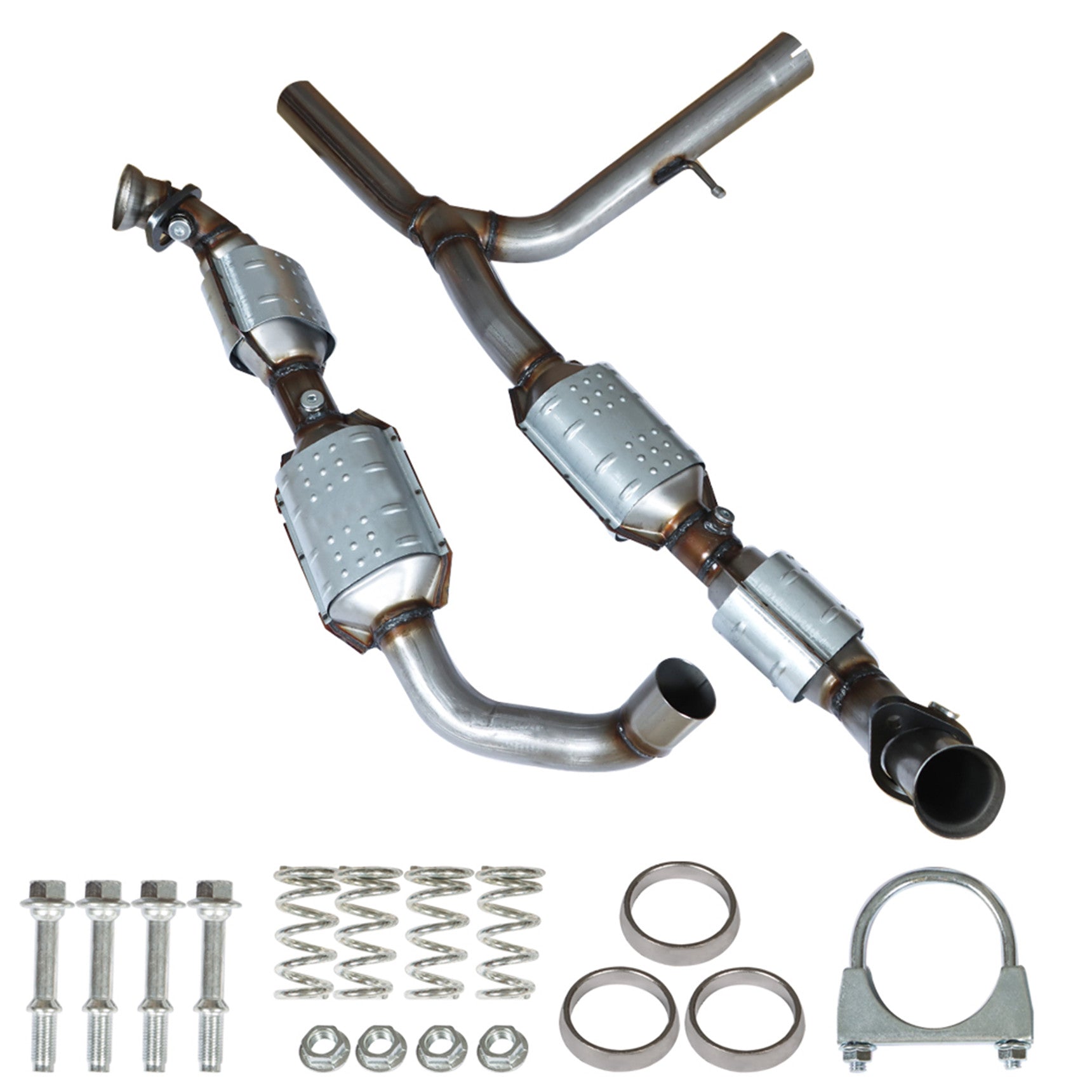 labwork Catalytic Converters Left Right For 2004 2005 2006 Ford F-150 5.4L 4WD Lab Work Auto