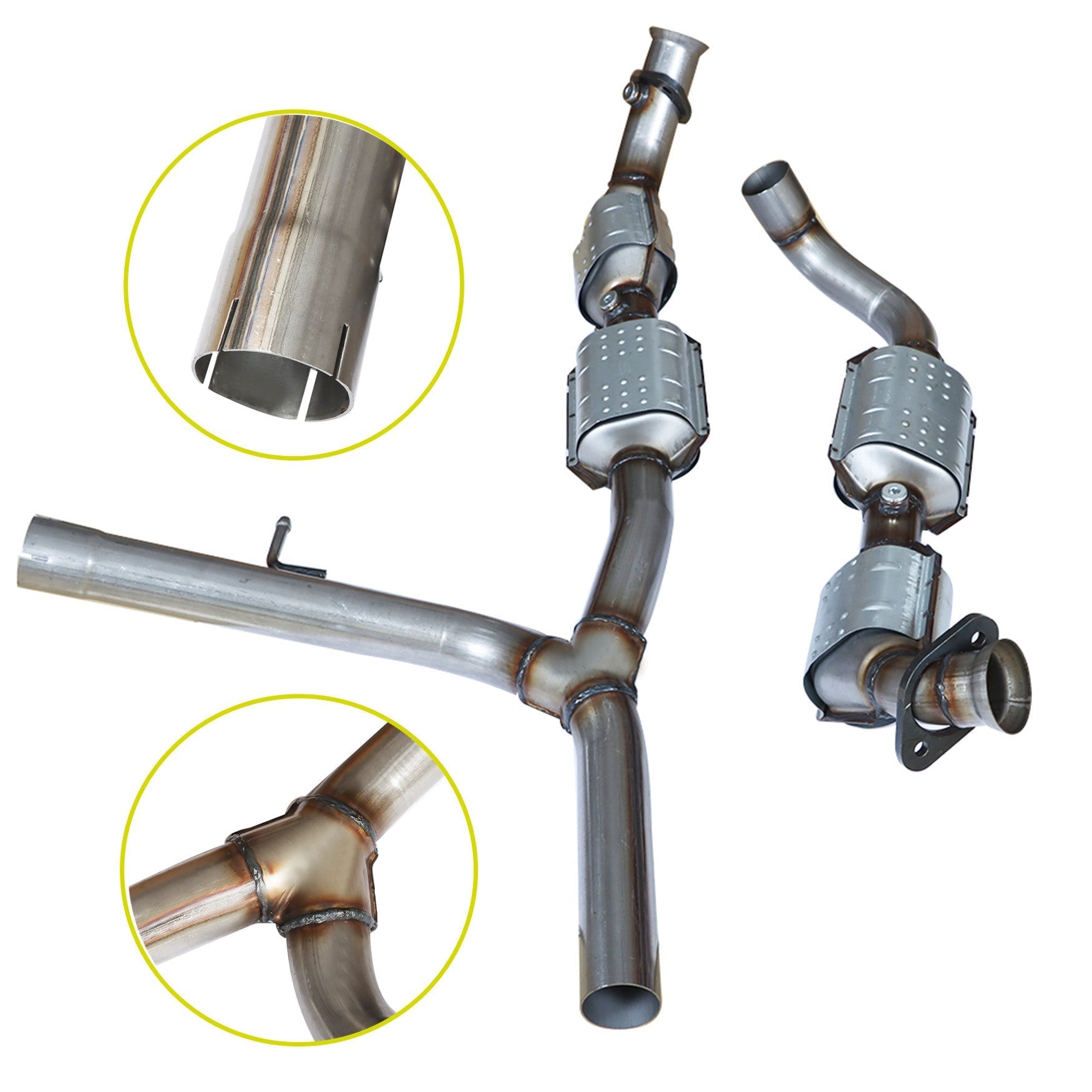labwork Catalytic Converters Left Right For 2004 2005 2006 Ford F-150 5.4L 4WD Lab Work Auto