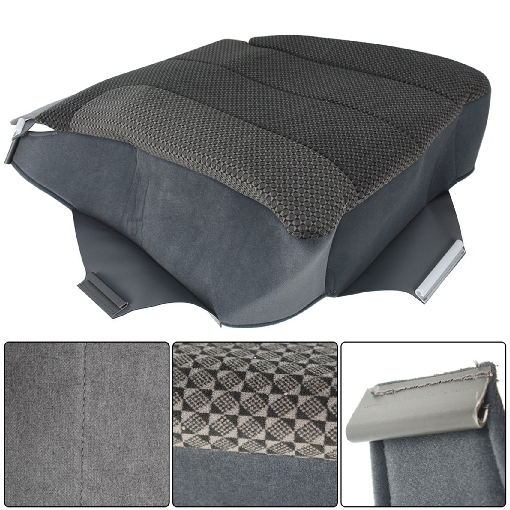 labwork Cloth Seat Cover Driver Bottom For 2003-05 Dodge Ram 1500 2500 3500 SLT Lab Work Auto