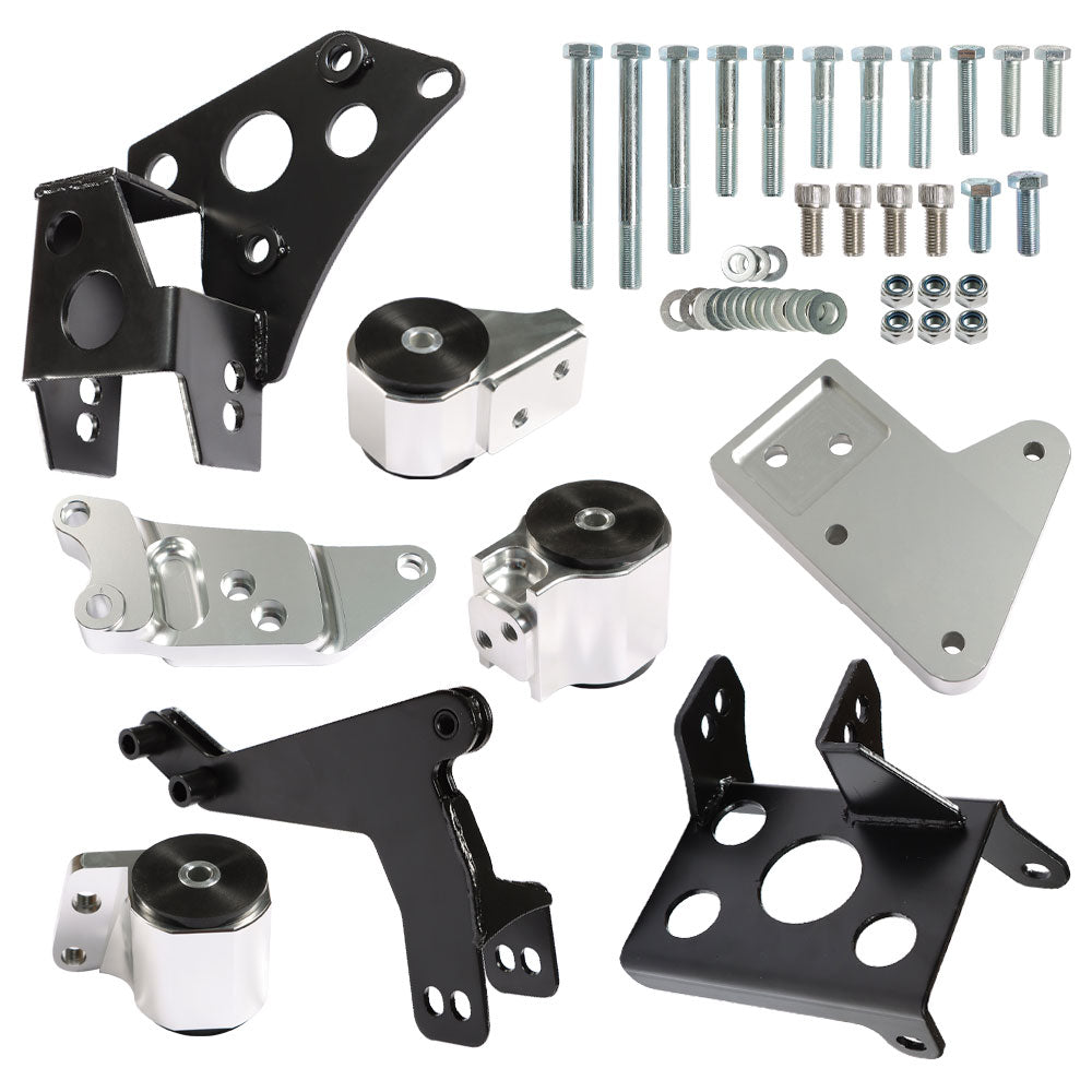 labwork For 1996-2000 Honda Civic K20 K24 K-Series Engine motor Mounts Bracket K-Swap EK Lab Work Auto