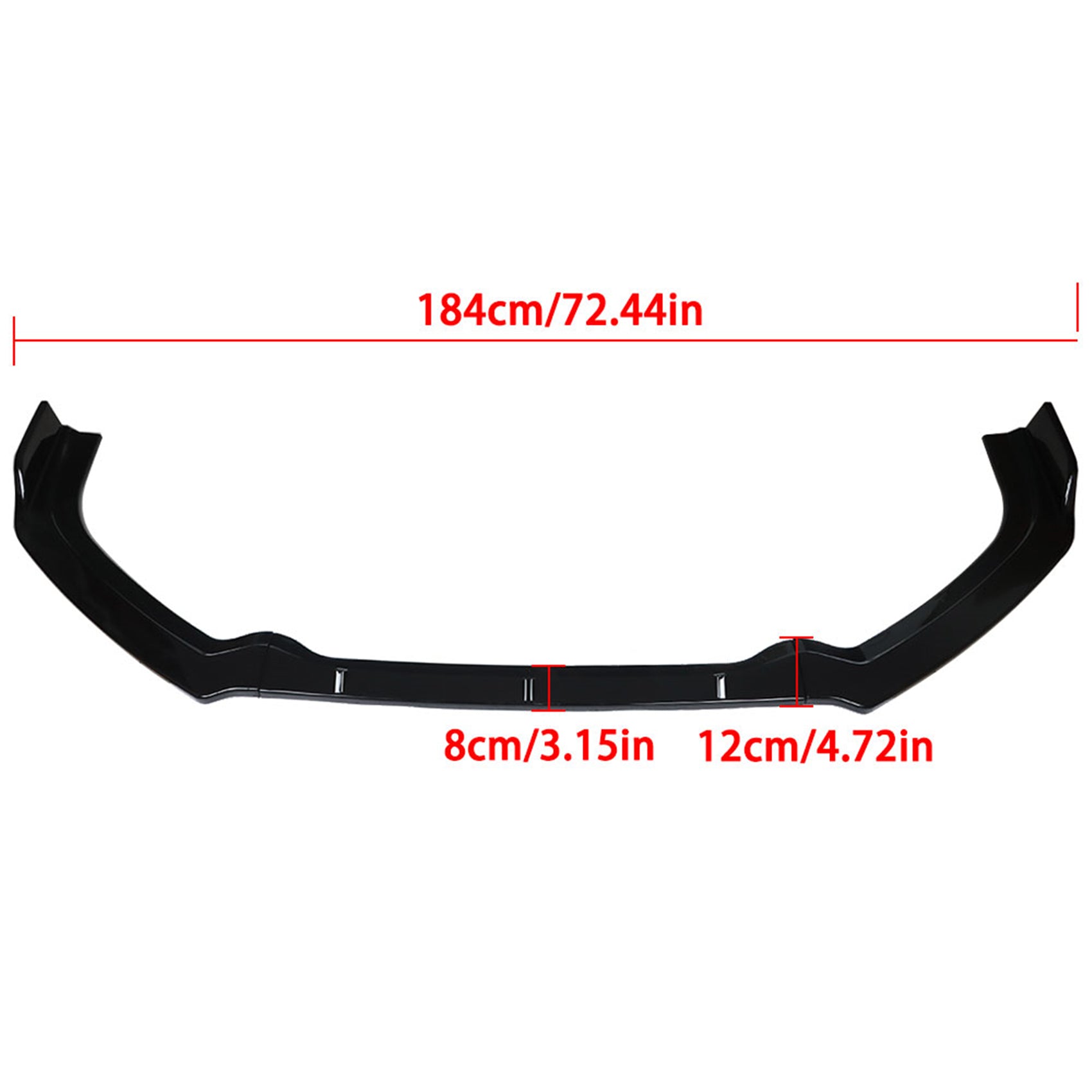 labwork New Gloss Black Front Bumper Lip 3 Pieces Body Kit Spoiler Replacement for 2019 2020 2021 Nissan Altima Sedan 4-Door Only Lab Work Auto