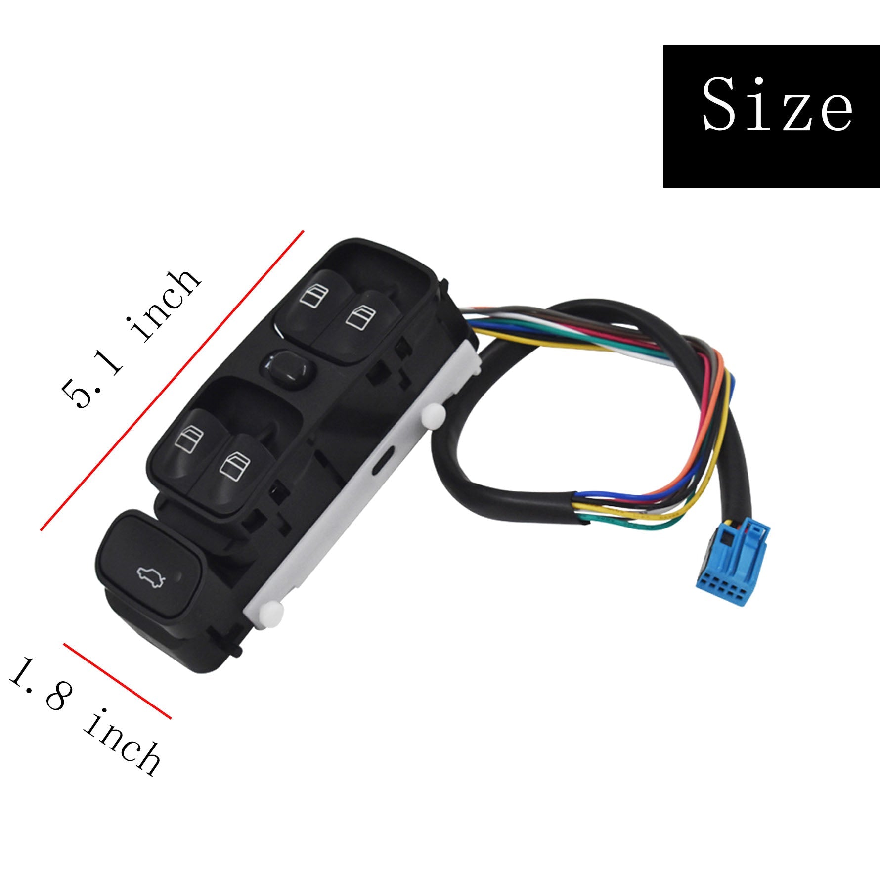 labwork Power Window Switch For 03-09 Mercedes-Benz C209 CLK320 CLK500 CLK550 Lab Work Auto