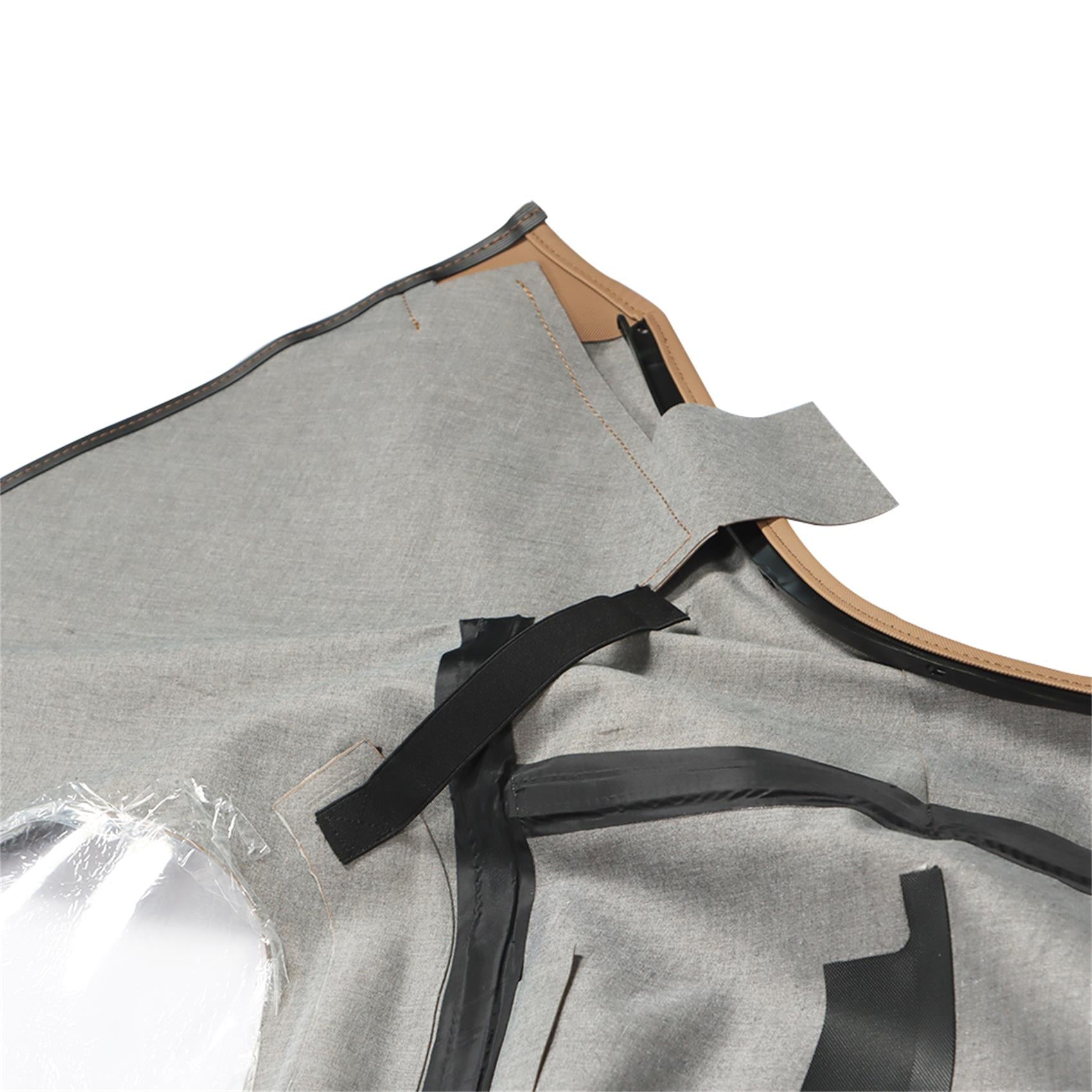 labwork Soft Top with Plastic Window Tan Twill Replacement for New BMW Z3 1996-2002 Convertible Lab Work Auto