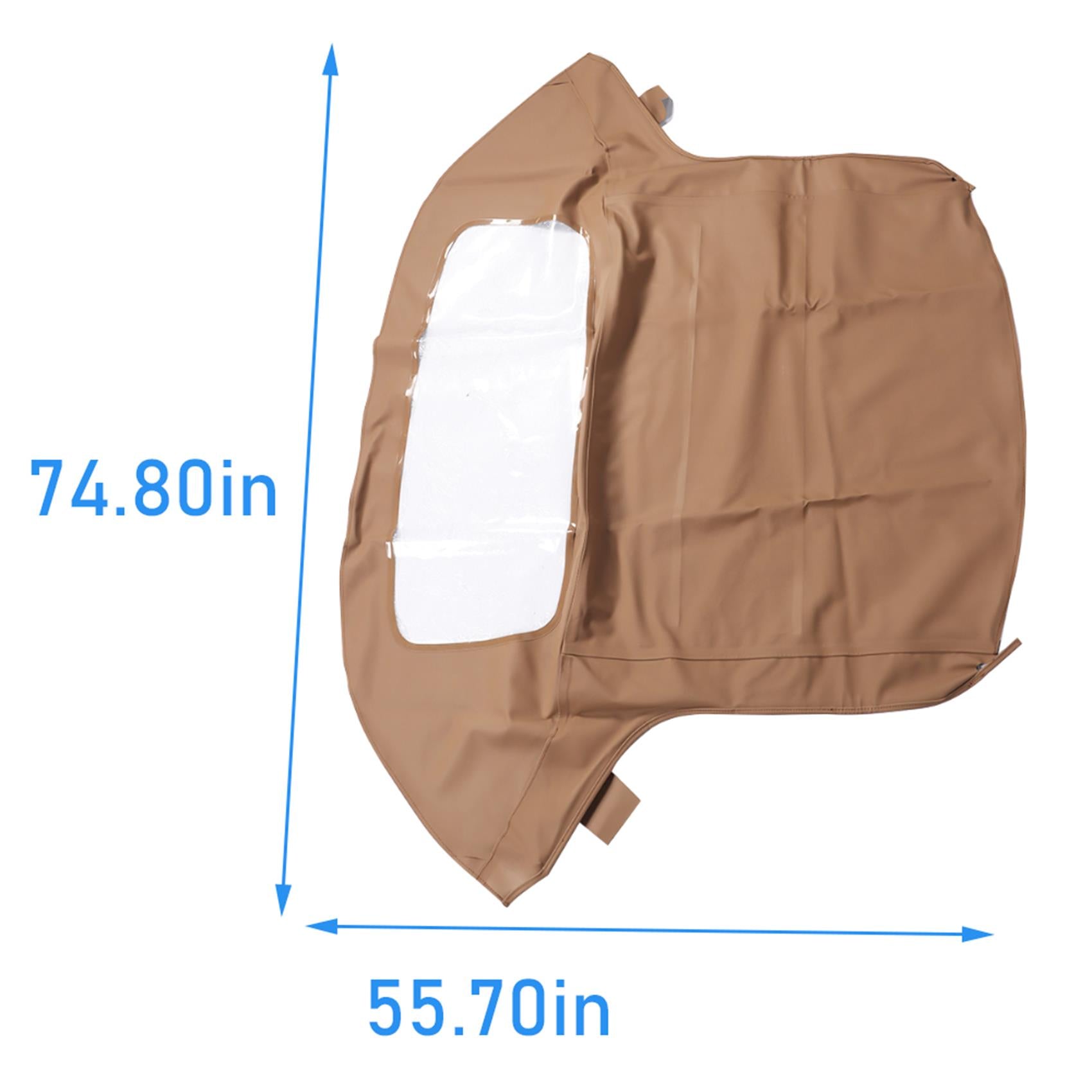 labwork Soft Top with Plastic Window Tan Twill Replacement for New BMW Z3 1996-2002 Convertible Lab Work Auto